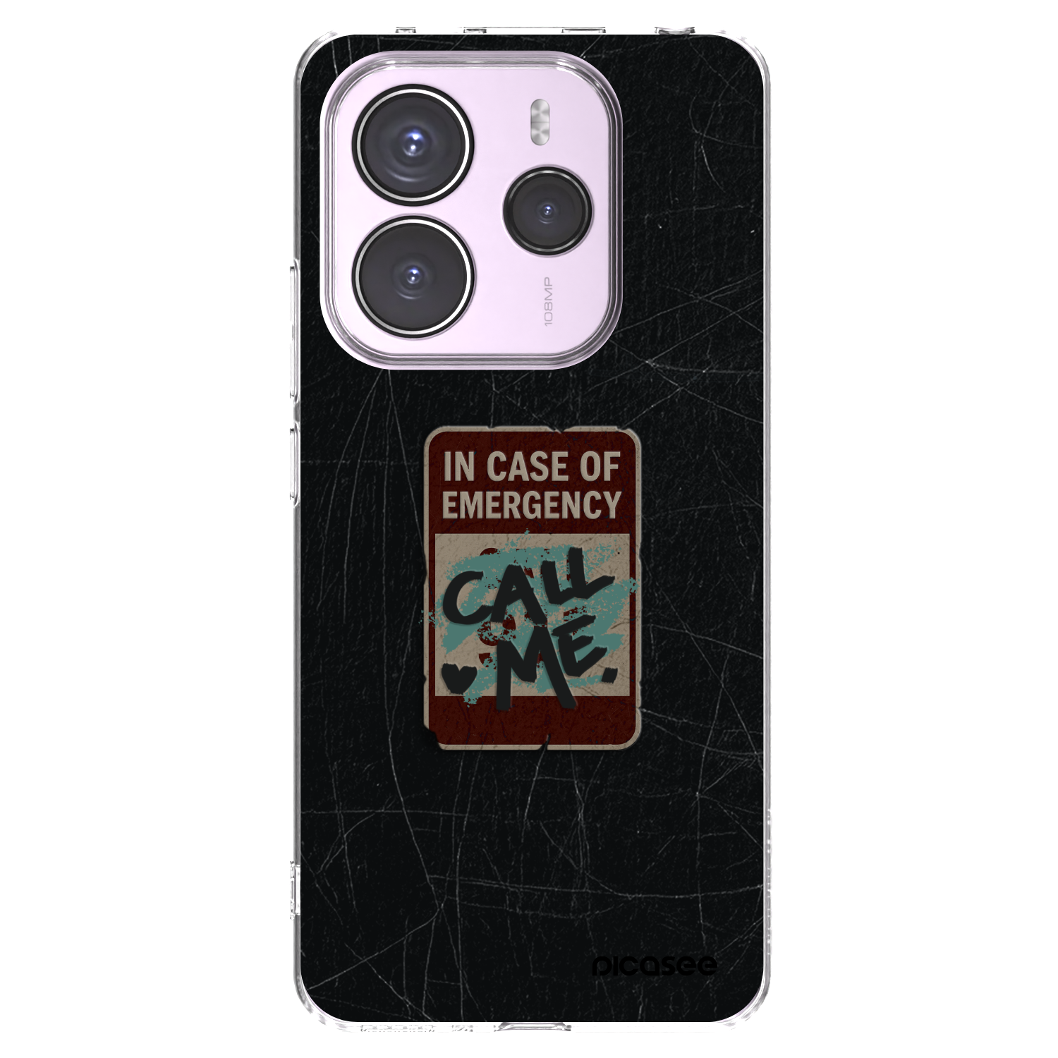 Picasee διαφανής θήκη σιλικόνης Xiaomi Redmi Note 14 5G - EMERGENCY