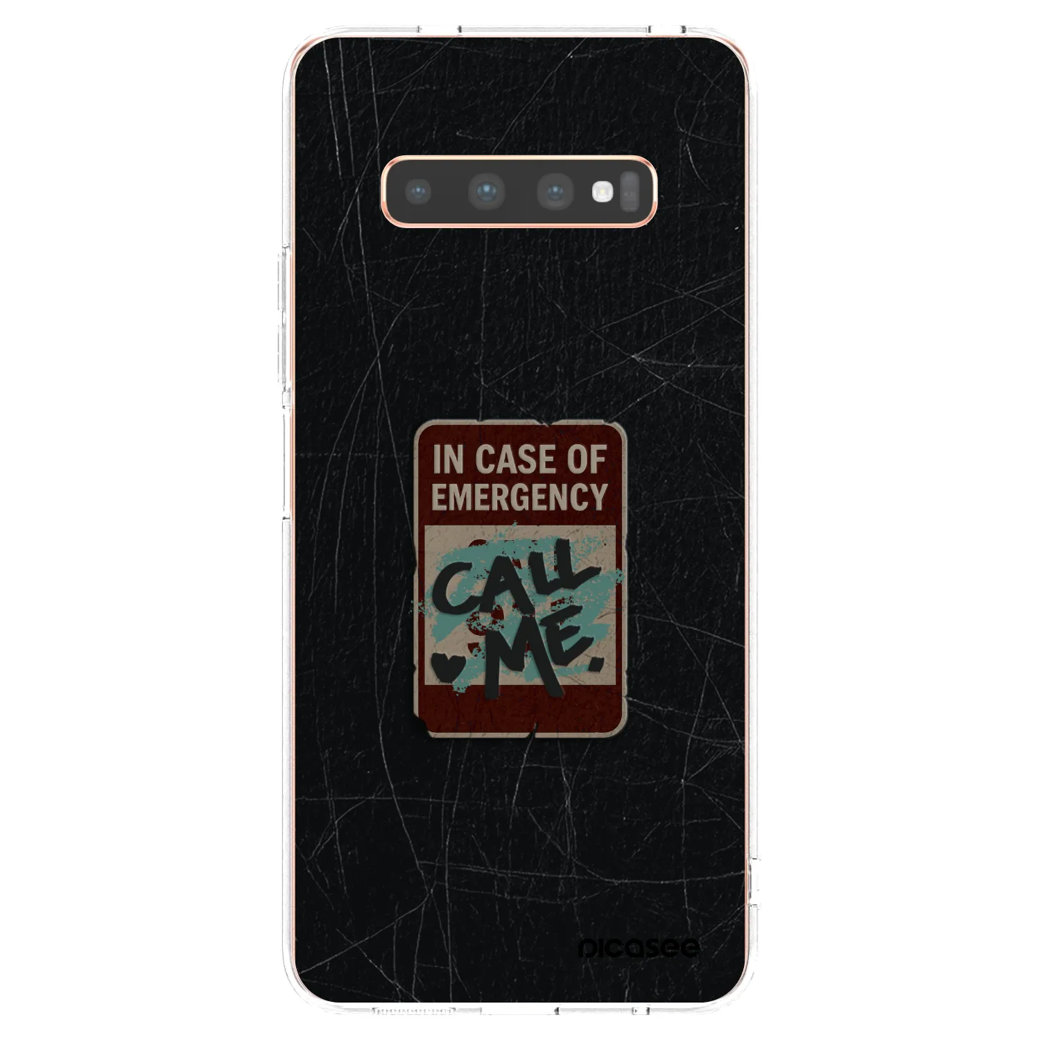 Picasee διαφανής θήκη σιλικόνης Samsung Galaxy S10 Plus G975 - EMERGENCY