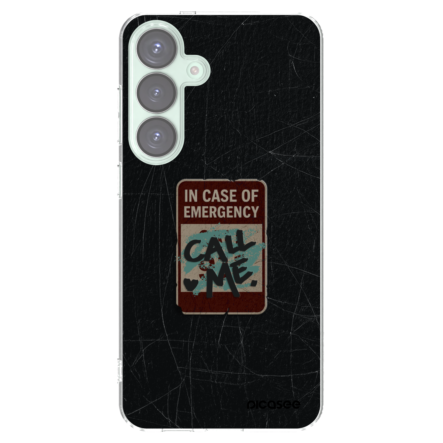 Picasee διαφανής θήκη σιλικόνης Samsung Galaxy S25+ 5G - EMERGENCY