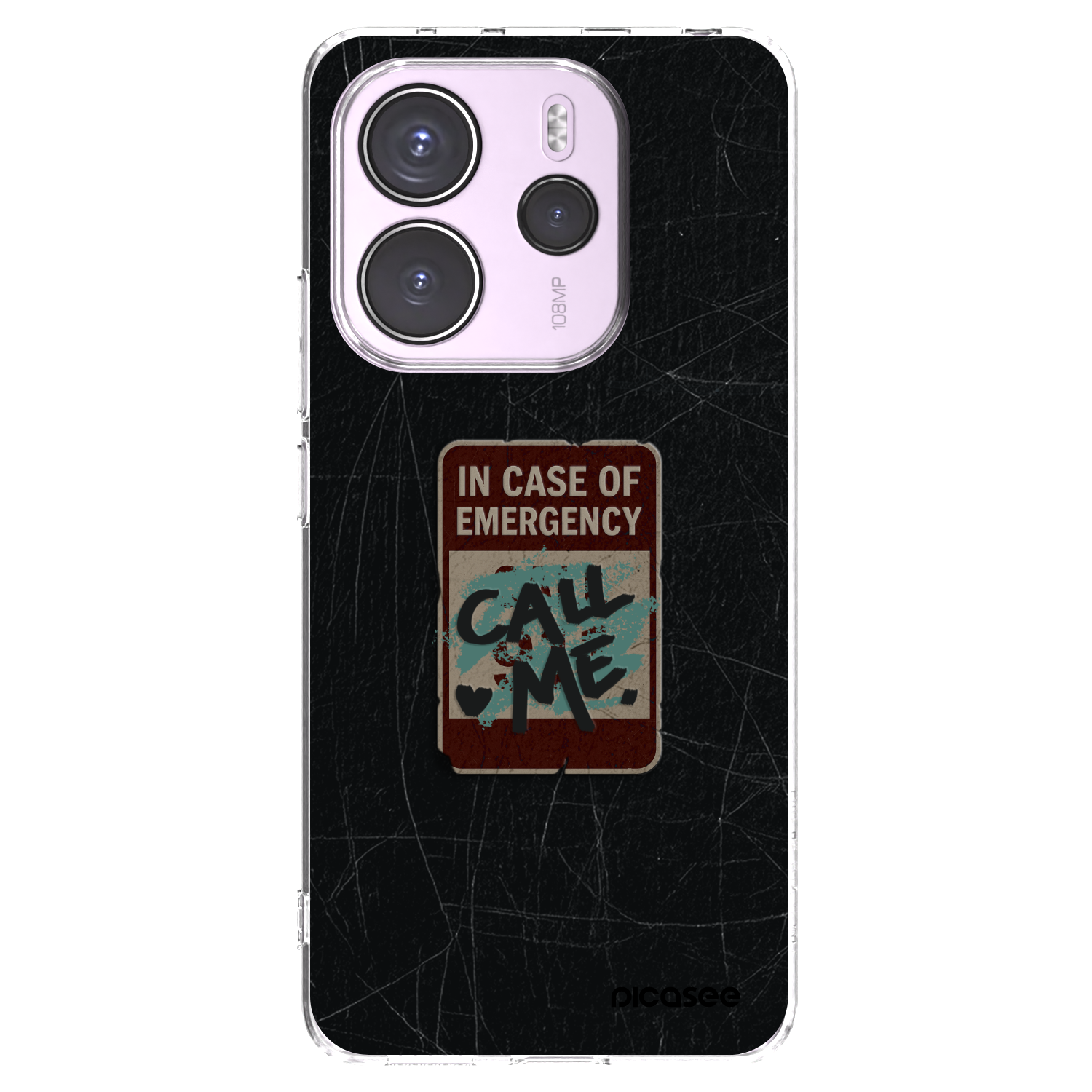 Picasee διαφανής θήκη σιλικόνης Xiaomi Redmi Note 14 4G - EMERGENCY