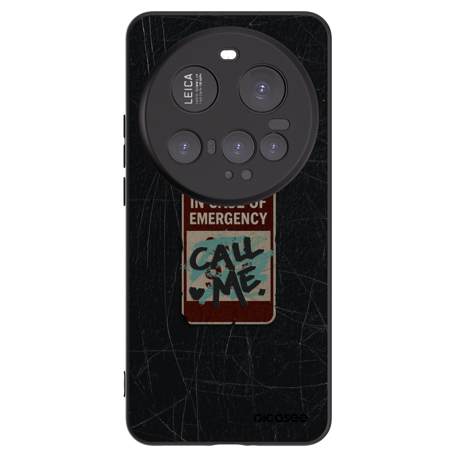 Picasee Μαύρη θήκη σιλικόνης για Xiaomi 15 Ultra - EMERGENCY