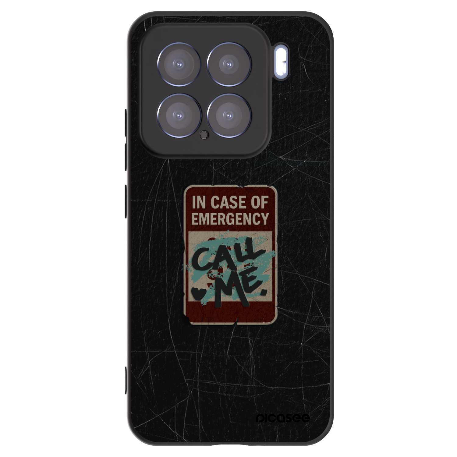 Picasee Μαύρη θήκη σιλικόνης για Xiaomi 15 - EMERGENCY