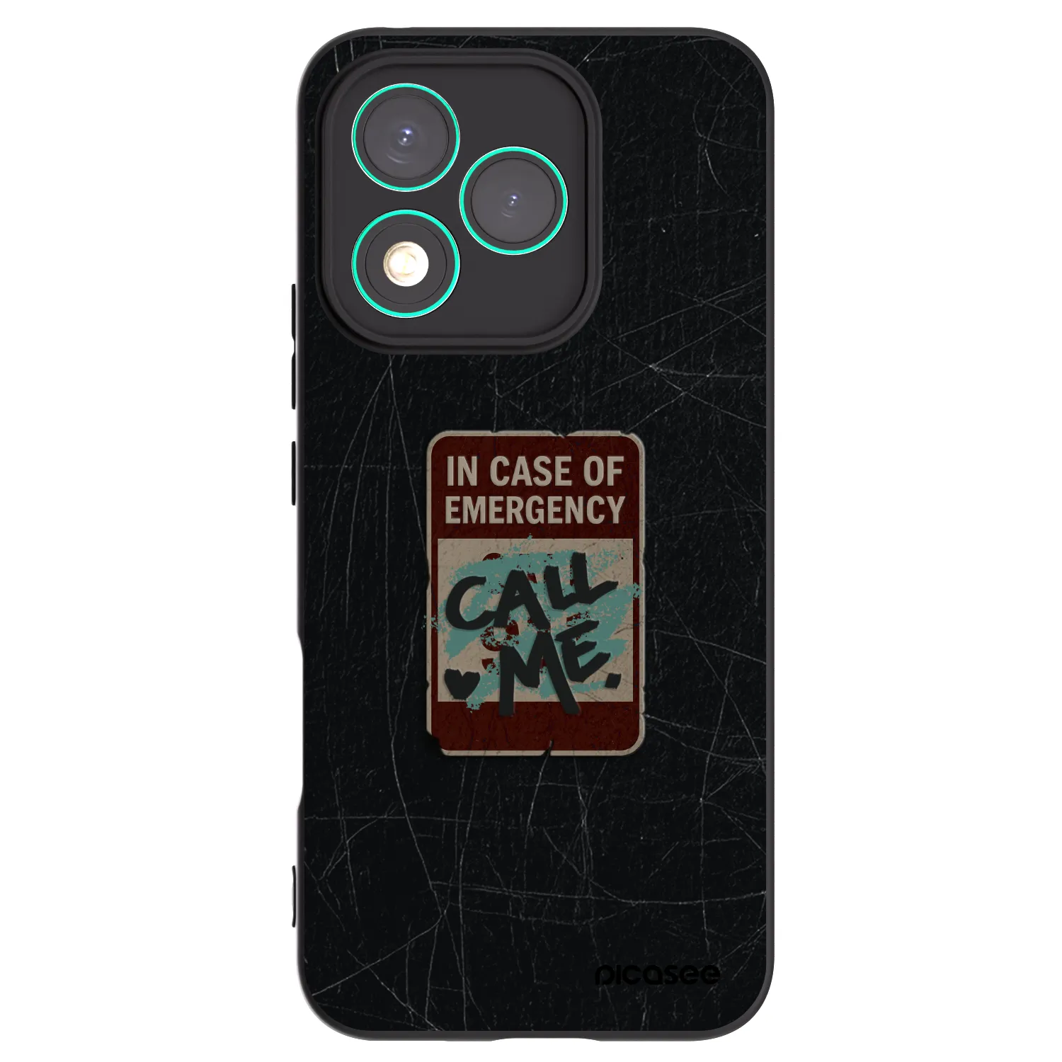 Picasee Μαύρη θήκη σιλικόνης για Honor 400 Lite 5G - EMERGENCY