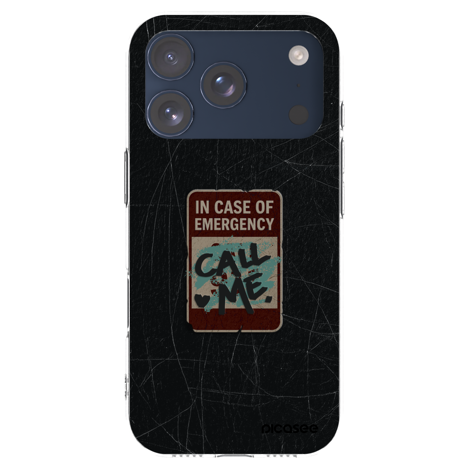Picasee διαφανής θήκη σιλικόνης Apple iPhone 17 Pro - EMERGENCY