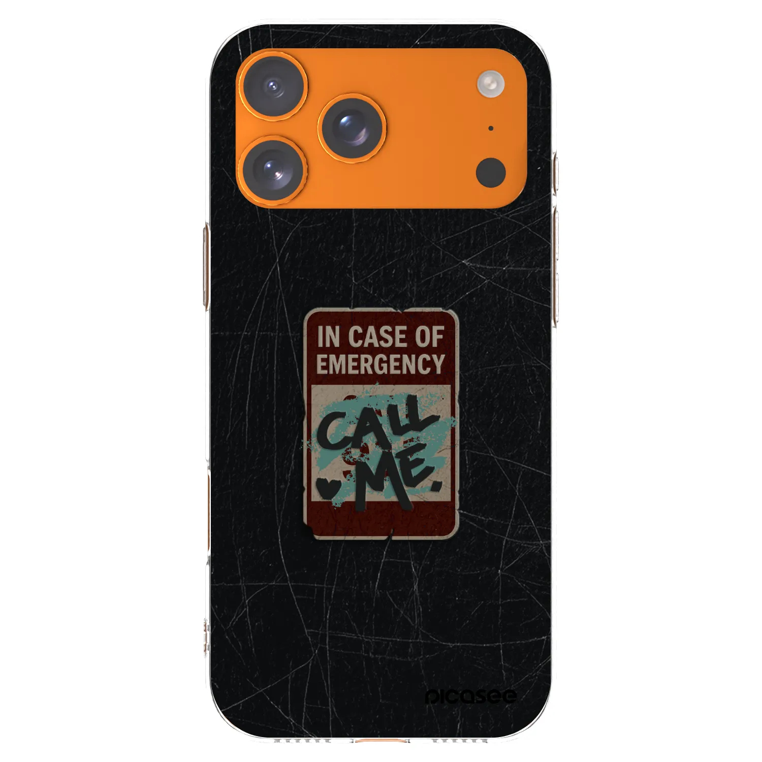 Picasee διαφανής θήκη σιλικόνης Apple iPhone 17 Pro Max - EMERGENCY