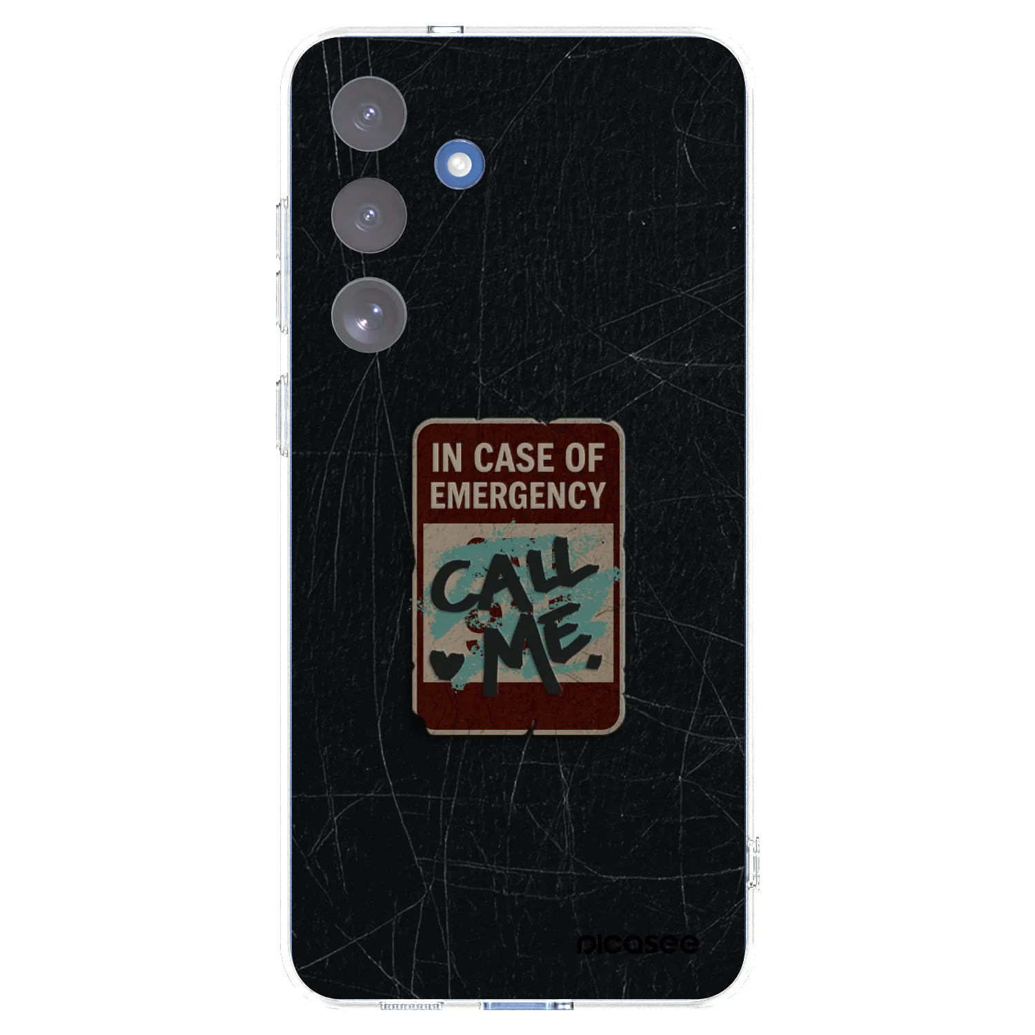 Picasee διαφανής θήκη σιλικόνης Samsung Galaxy S25 FE 5G - EMERGENCY