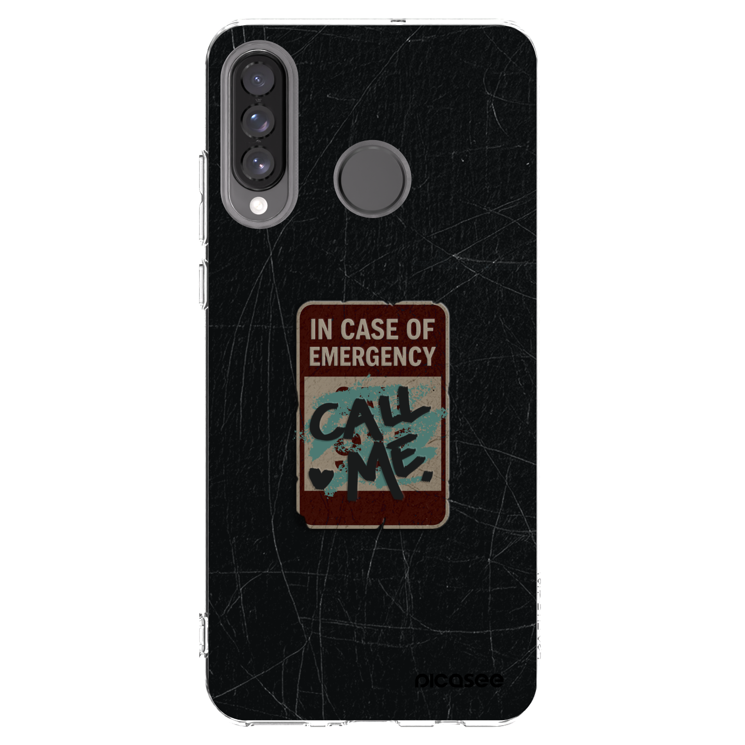 Picasee διαφανής θήκη σιλικόνης Huawei P30 Lite - EMERGENCY