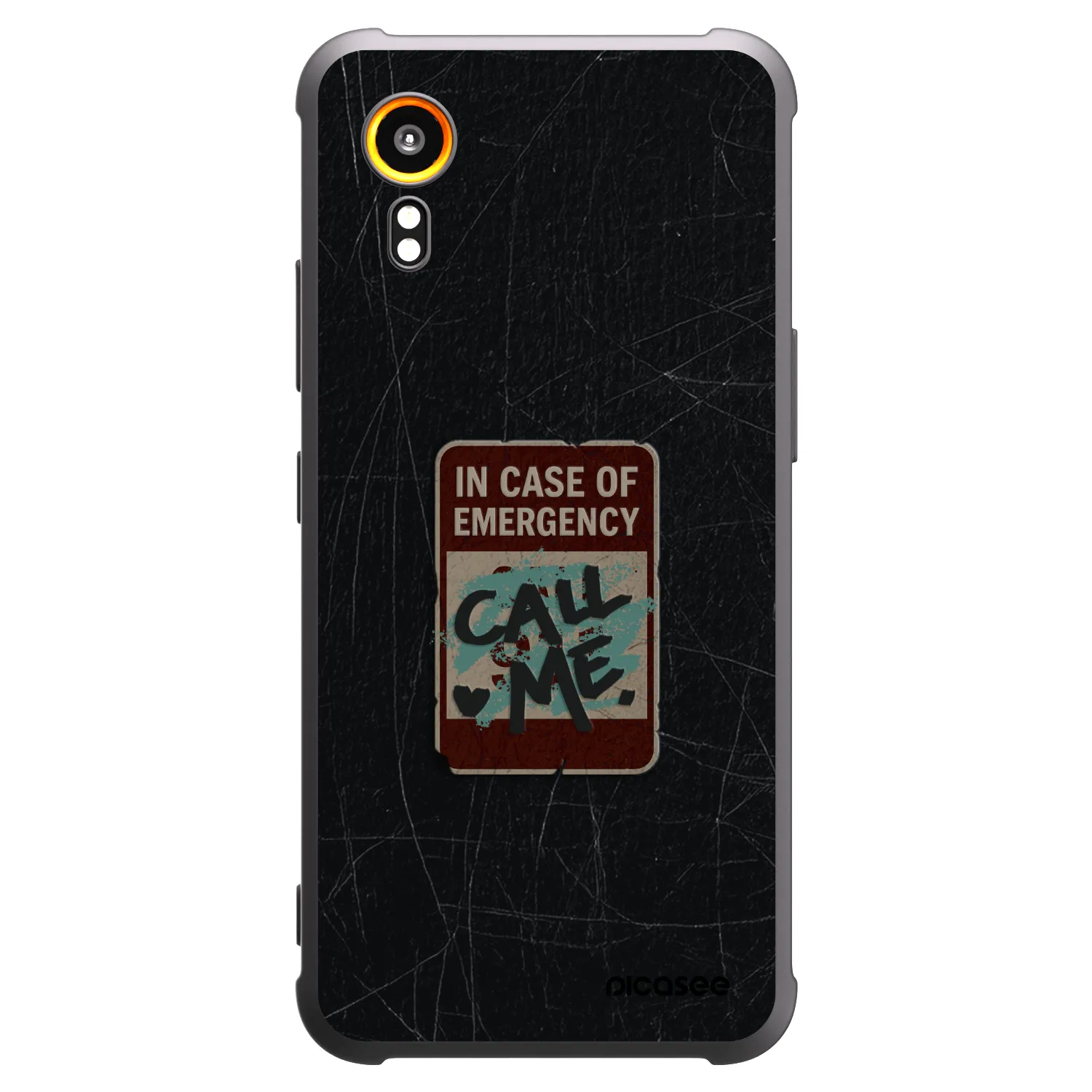 Picasee Μαύρη θήκη σιλικόνης για Samsung Galaxy Xcover 7 - EMERGENCY