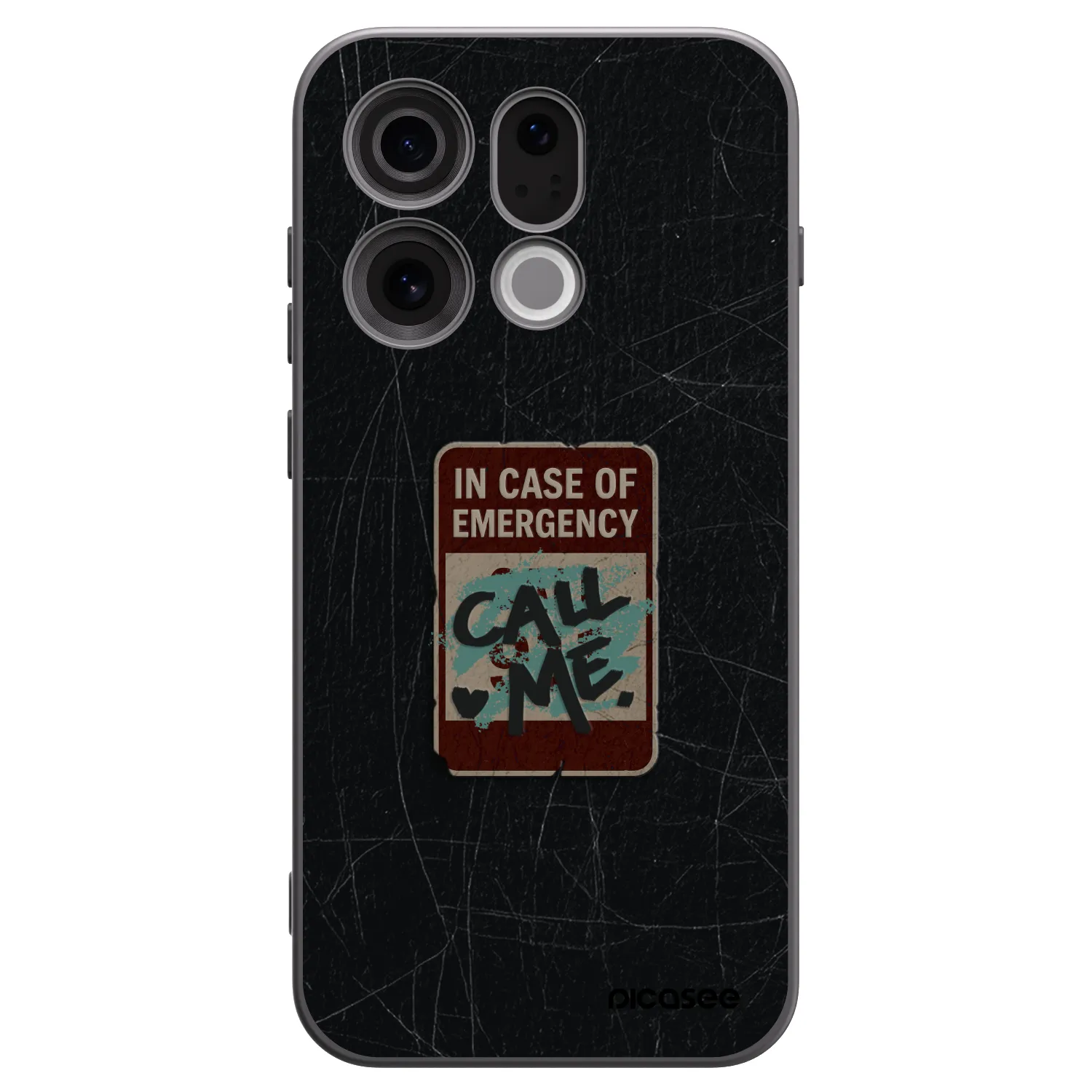 Picasee Μαύρη θήκη σιλικόνης για OPPO Find X9 - EMERGENCY