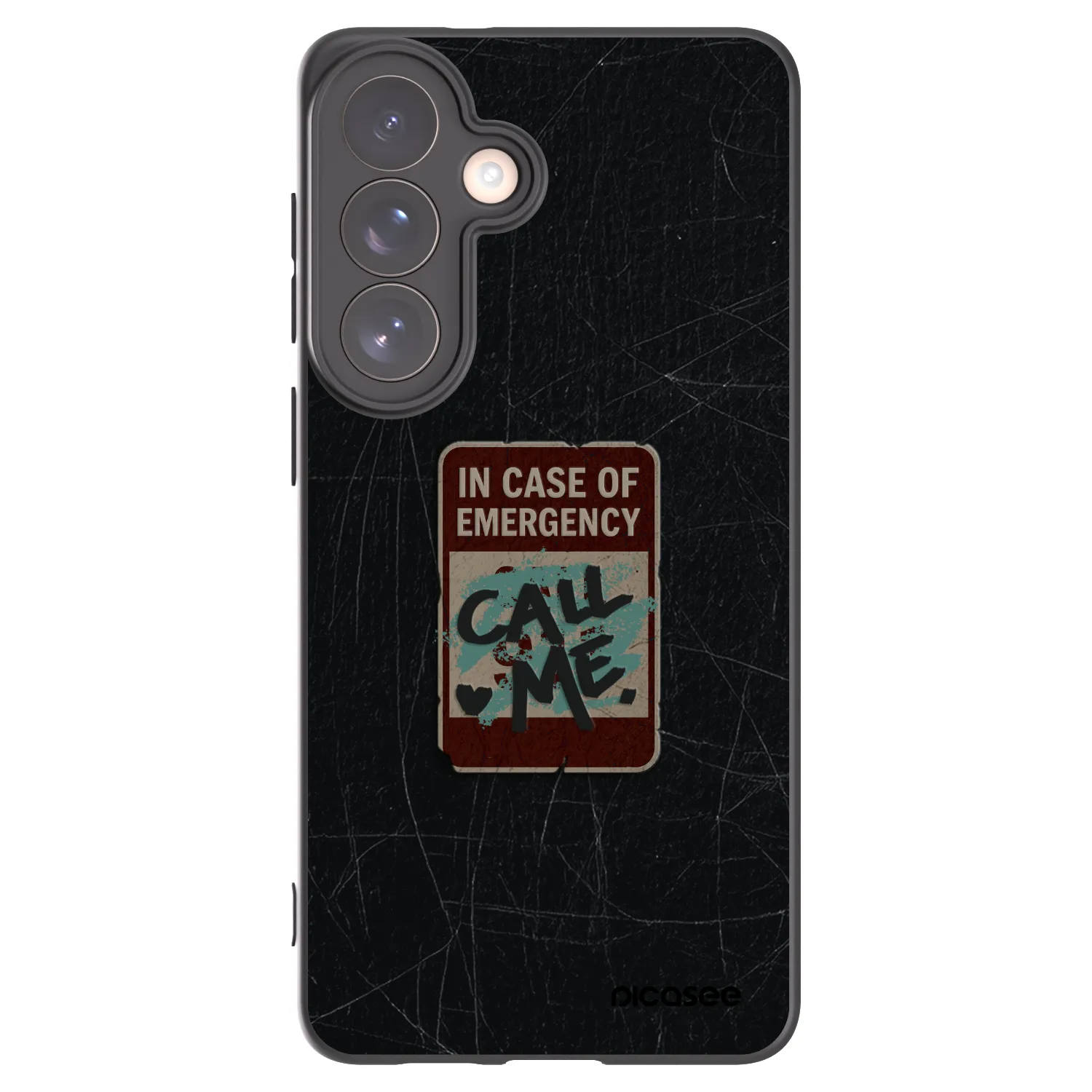 Picasee Μαύρη θήκη σιλικόνης για Samsung Galaxy S26+ - EMERGENCY