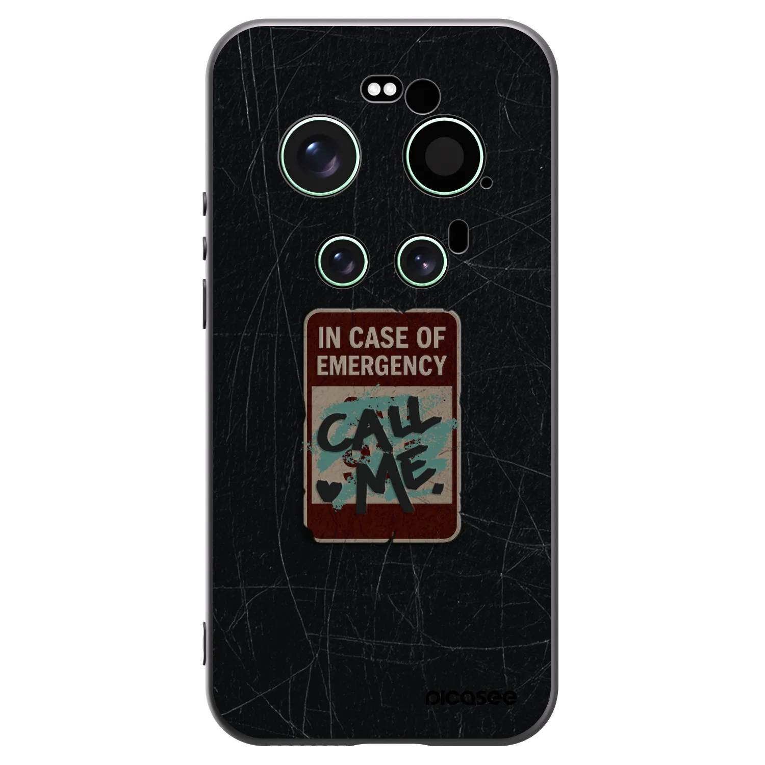 Picasee Μαύρη θήκη σιλικόνης για Xiaomi 17 Ultra - EMERGENCY