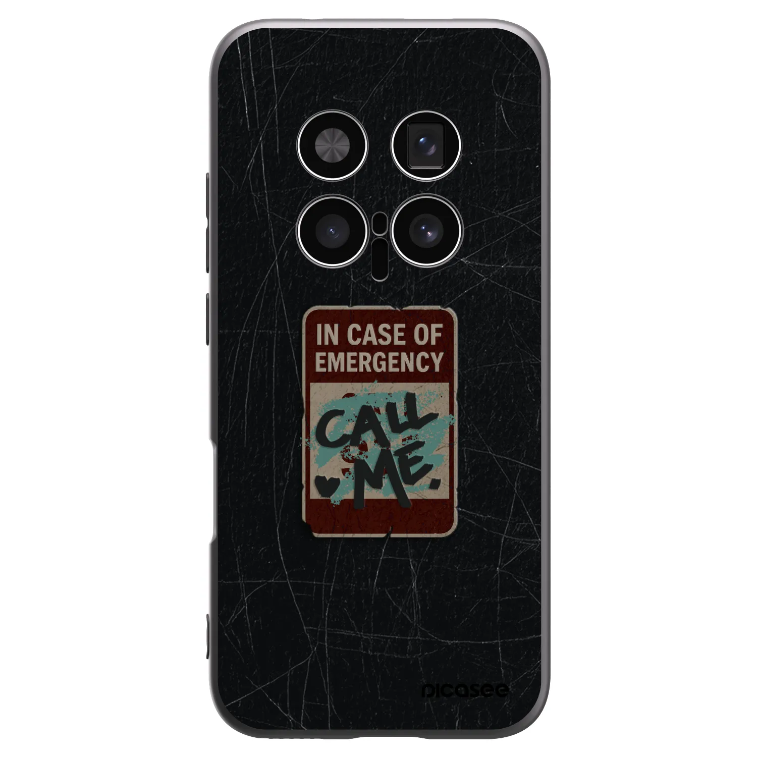 Picasee Μαύρη θήκη σιλικόνης για Honor Magic8 Pro 5G - EMERGENCY