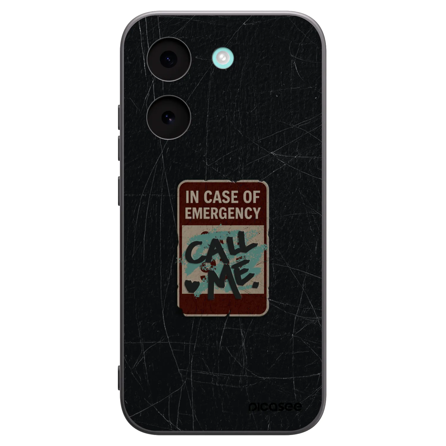 Picasee Μαύρη θήκη σιλικόνης για Xiaomi Poco X8 Pro - EMERGENCY