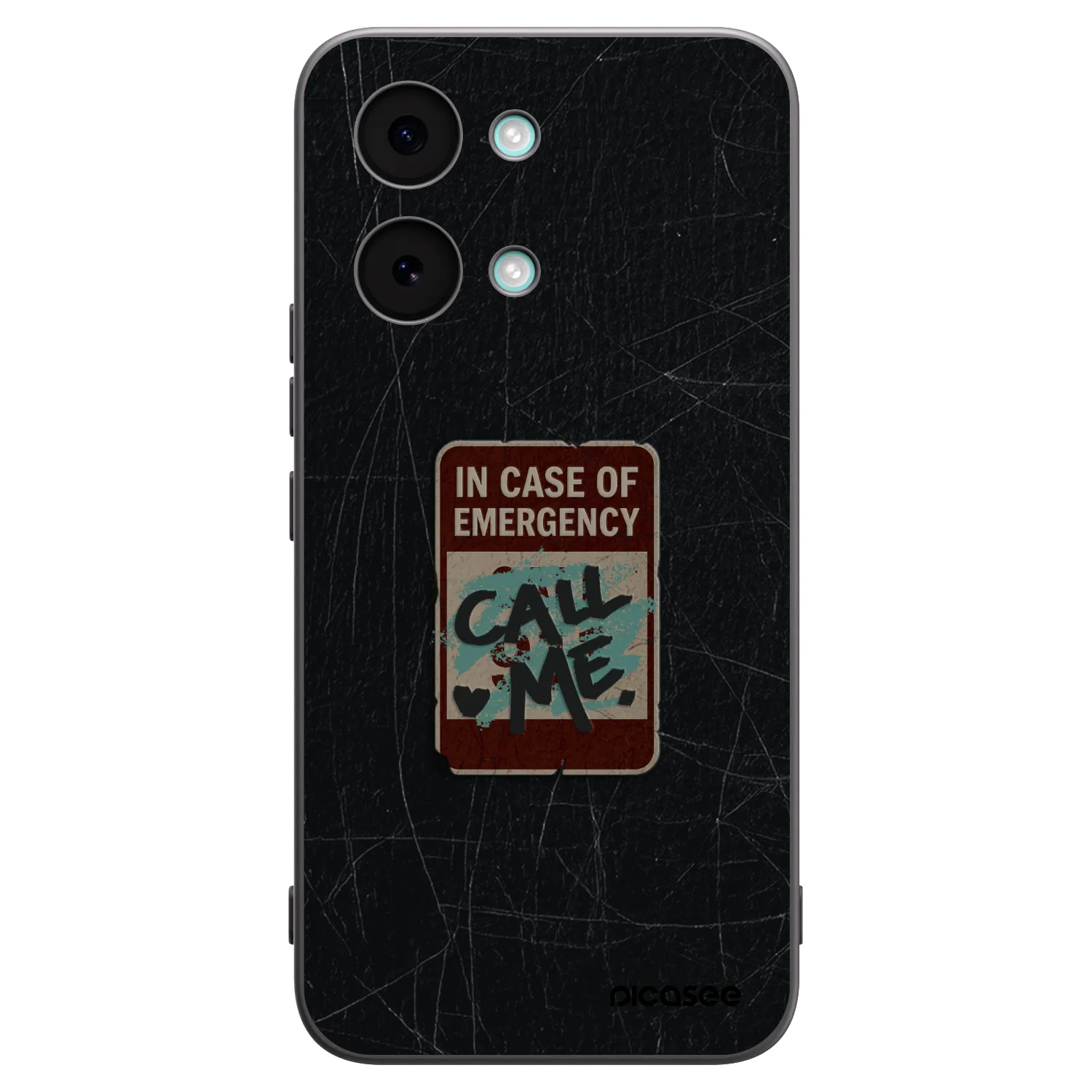 Picasee Μαύρη θήκη σιλικόνης για Xiaomi Poco X8 Pro Max - EMERGENCY
