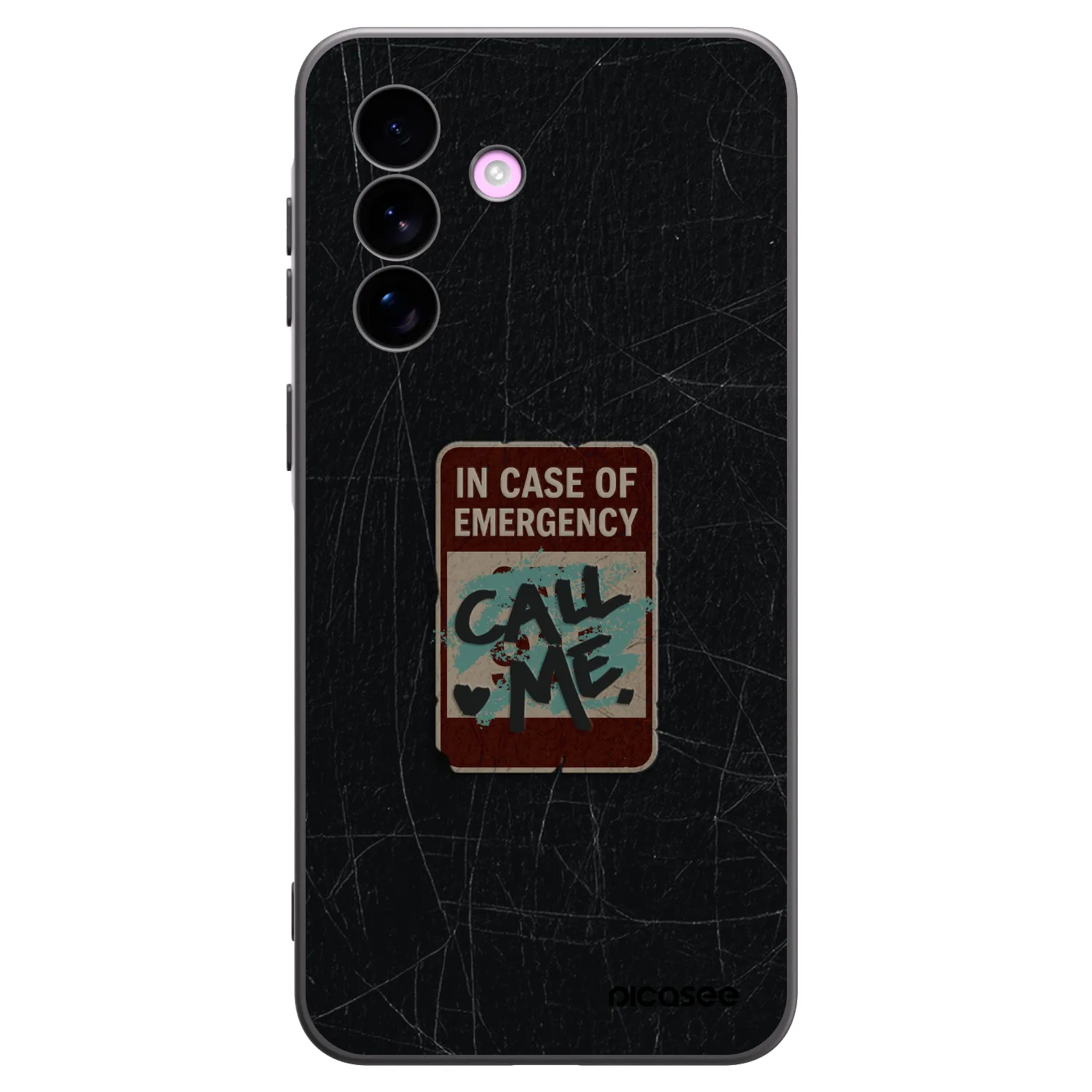 Picasee Μαύρη θήκη σιλικόνης για Samsung Galaxy A57 5G - EMERGENCY