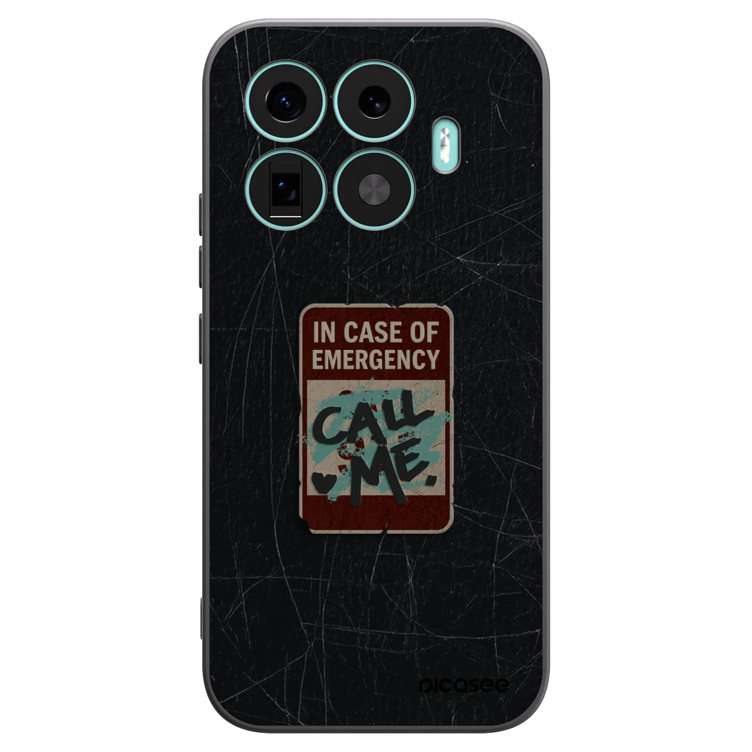 Picasee Μαύρη θήκη σιλικόνης για Xiaomi 17T - EMERGENCY
