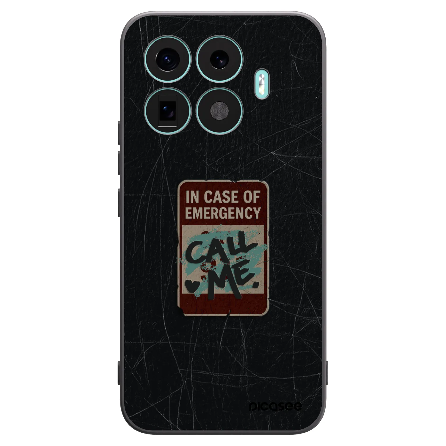 Picasee Μαύρη θήκη σιλικόνης για Xiaomi 17T Pro - EMERGENCY