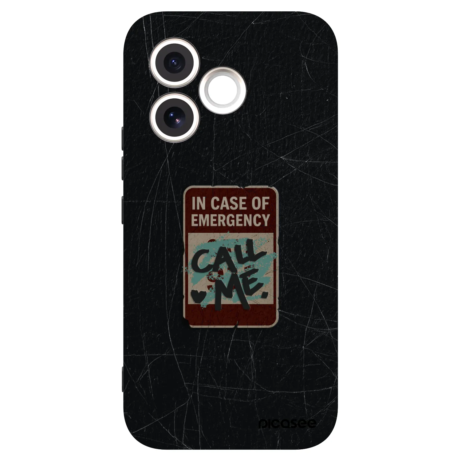 Picasee Μαύρη θήκη σιλικόνης για Honor 600 Lite - EMERGENCY