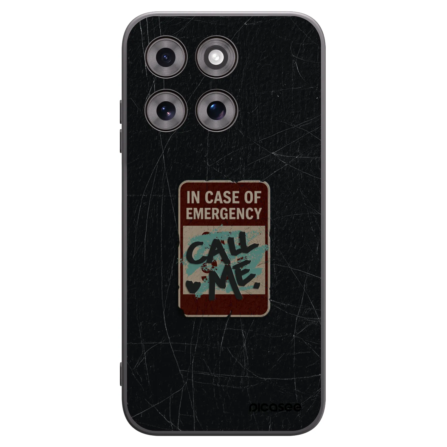 Picasee Μαύρη θήκη σιλικόνης για Motorola Moto G77 - EMERGENCY