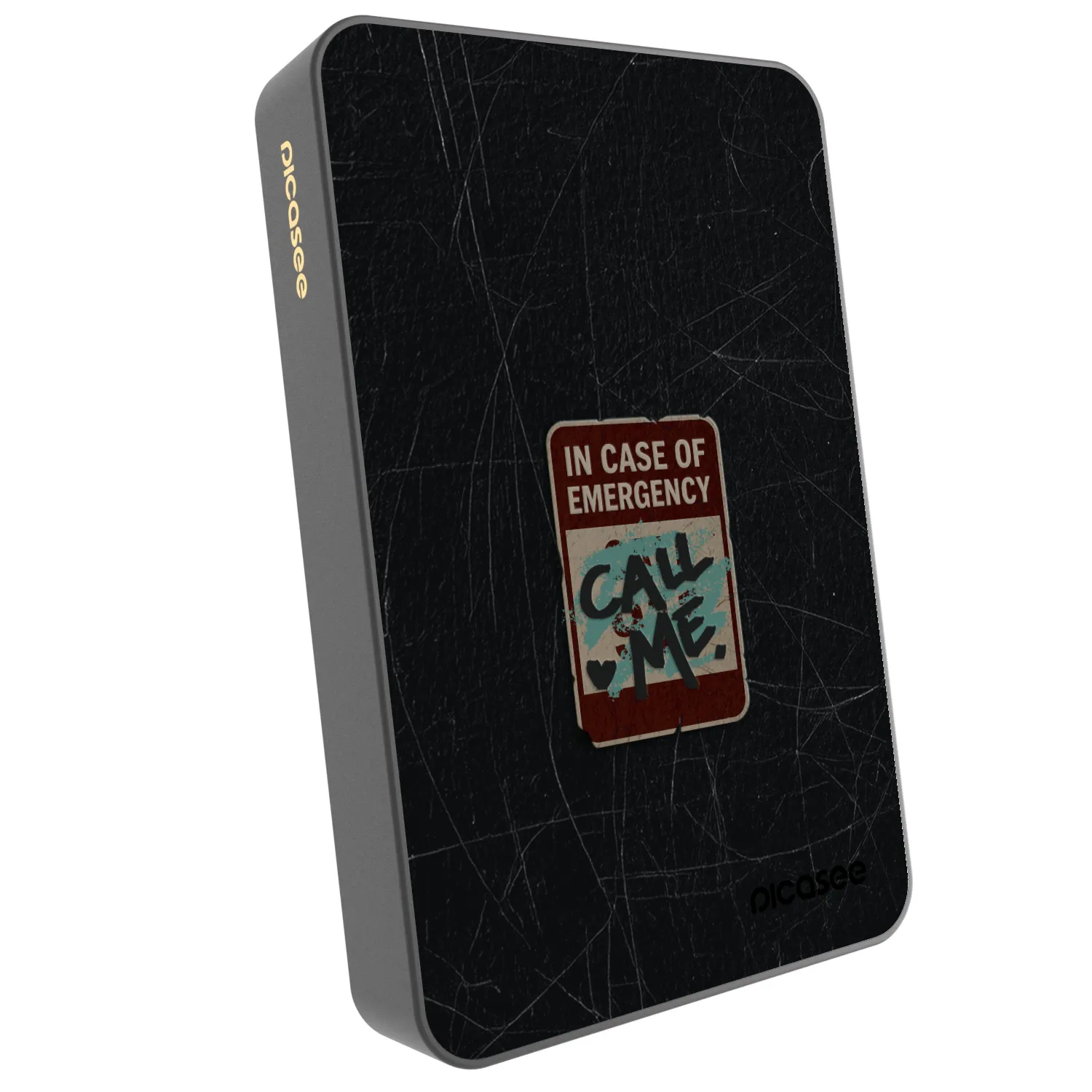 Picasee Powerbank με MagSafe 10 000 mAh Γκρί - EMERGENCY