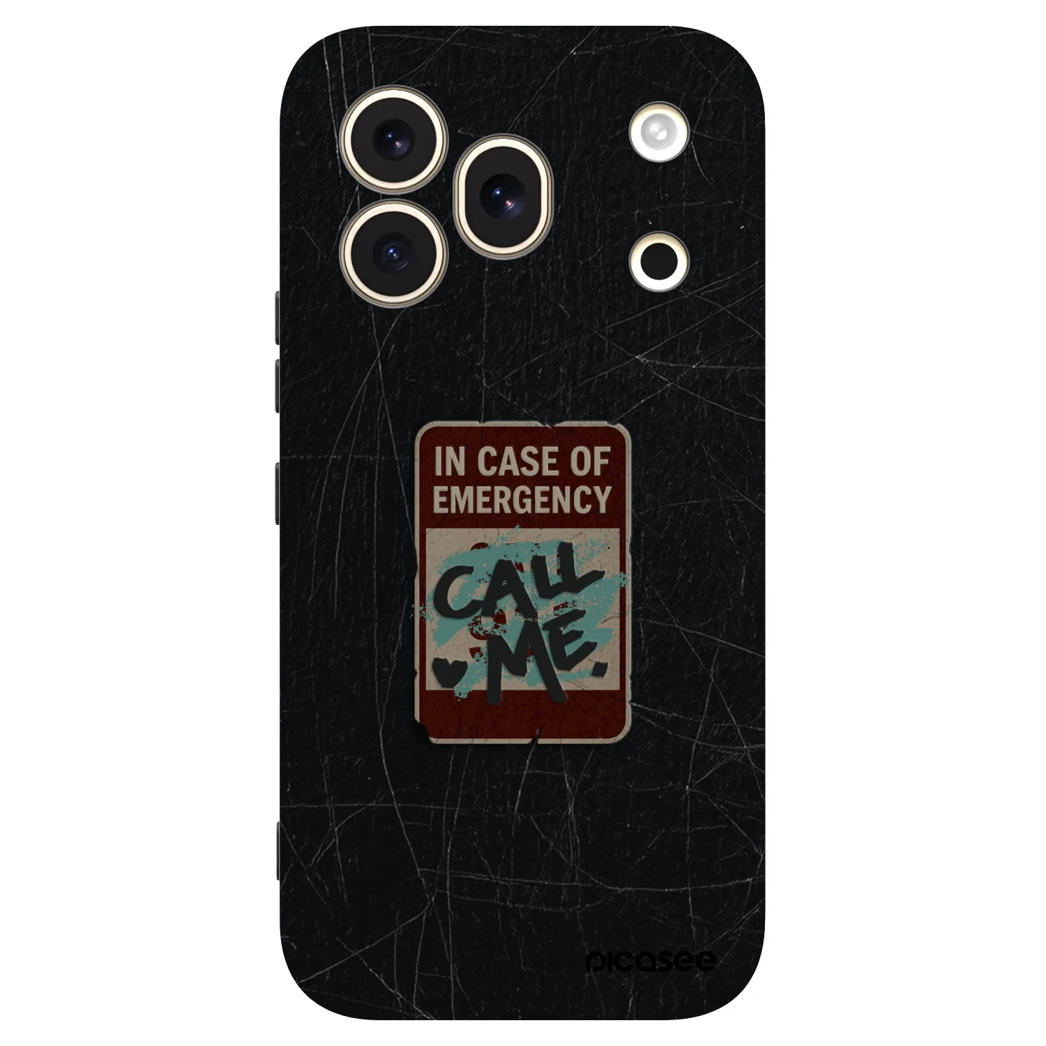 Picasee Μαύρη θήκη σιλικόνης για Honor 600 Pro - EMERGENCY