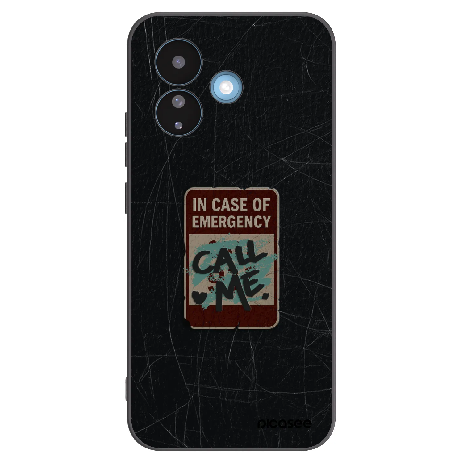 Picasee Μαύρη θήκη σιλικόνης για Xiaomi Redmi Note 17 Pro 5G - EMERGENCY