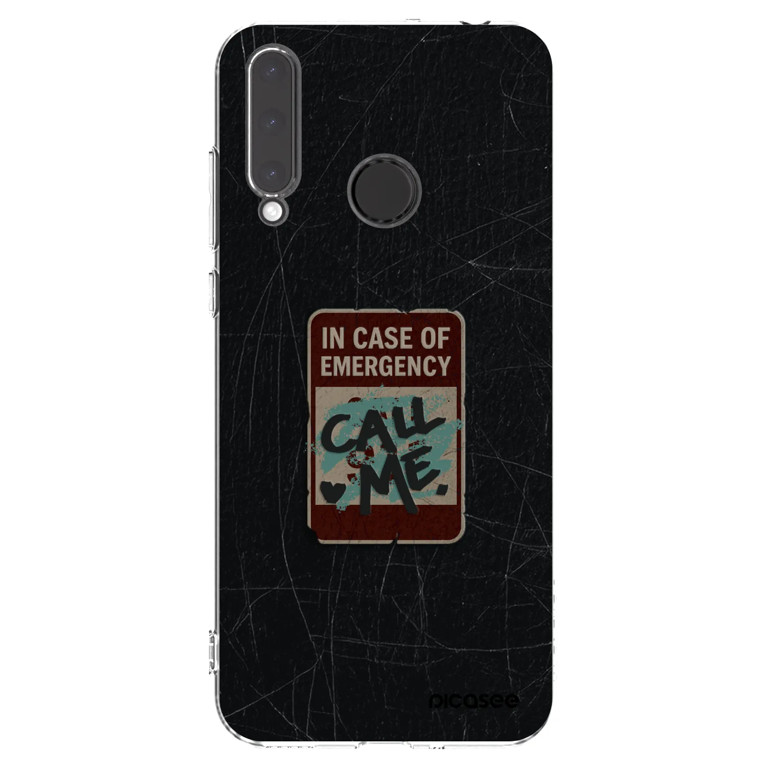 Picasee διαφανής θήκη σιλικόνης Honor 20 Lite - EMERGENCY
