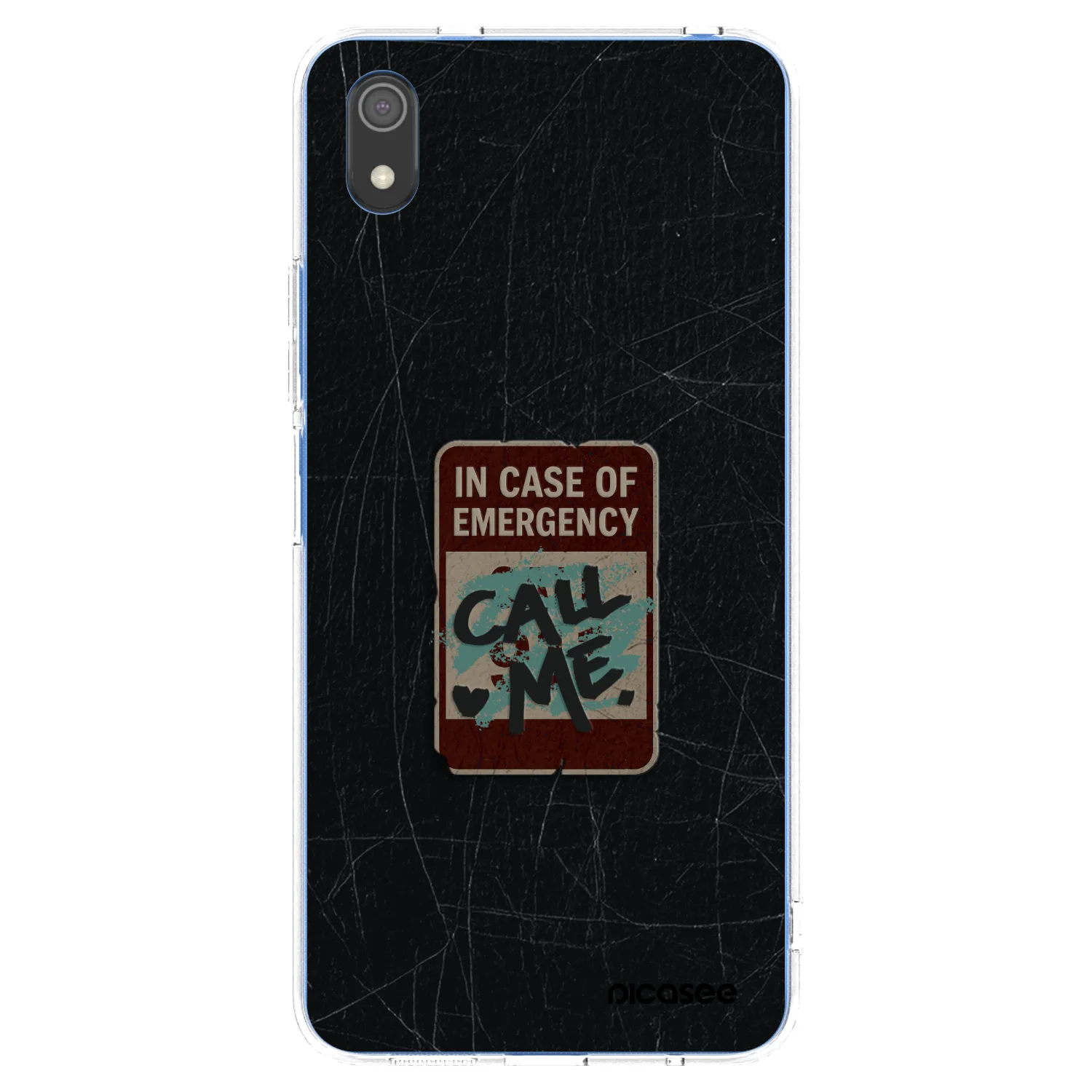 Picasee διαφανής θήκη σιλικόνης Xiaomi Redmi 7A - EMERGENCY