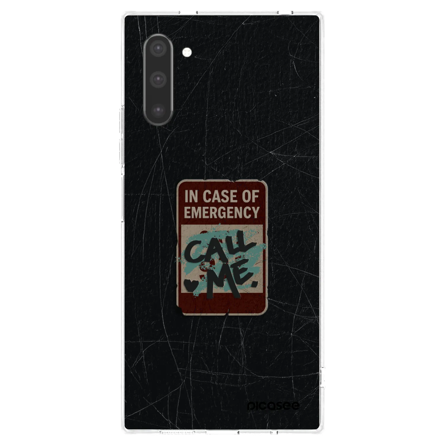 Picasee διαφανής θήκη σιλικόνης Samsung Galaxy Note 10 N970F - EMERGENCY