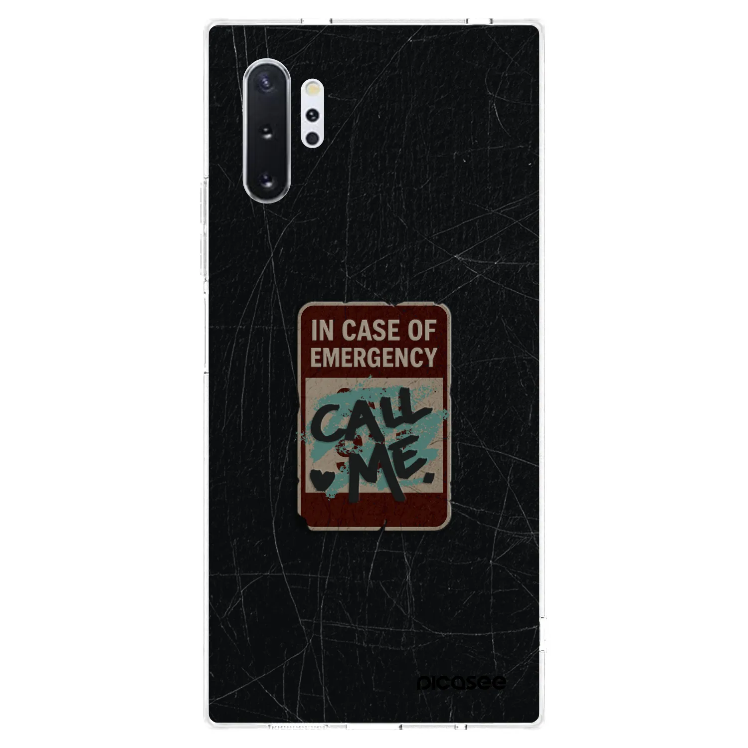 Picasee διαφανής θήκη σιλικόνης Samsung Galaxy Note 10+ N975F - EMERGENCY