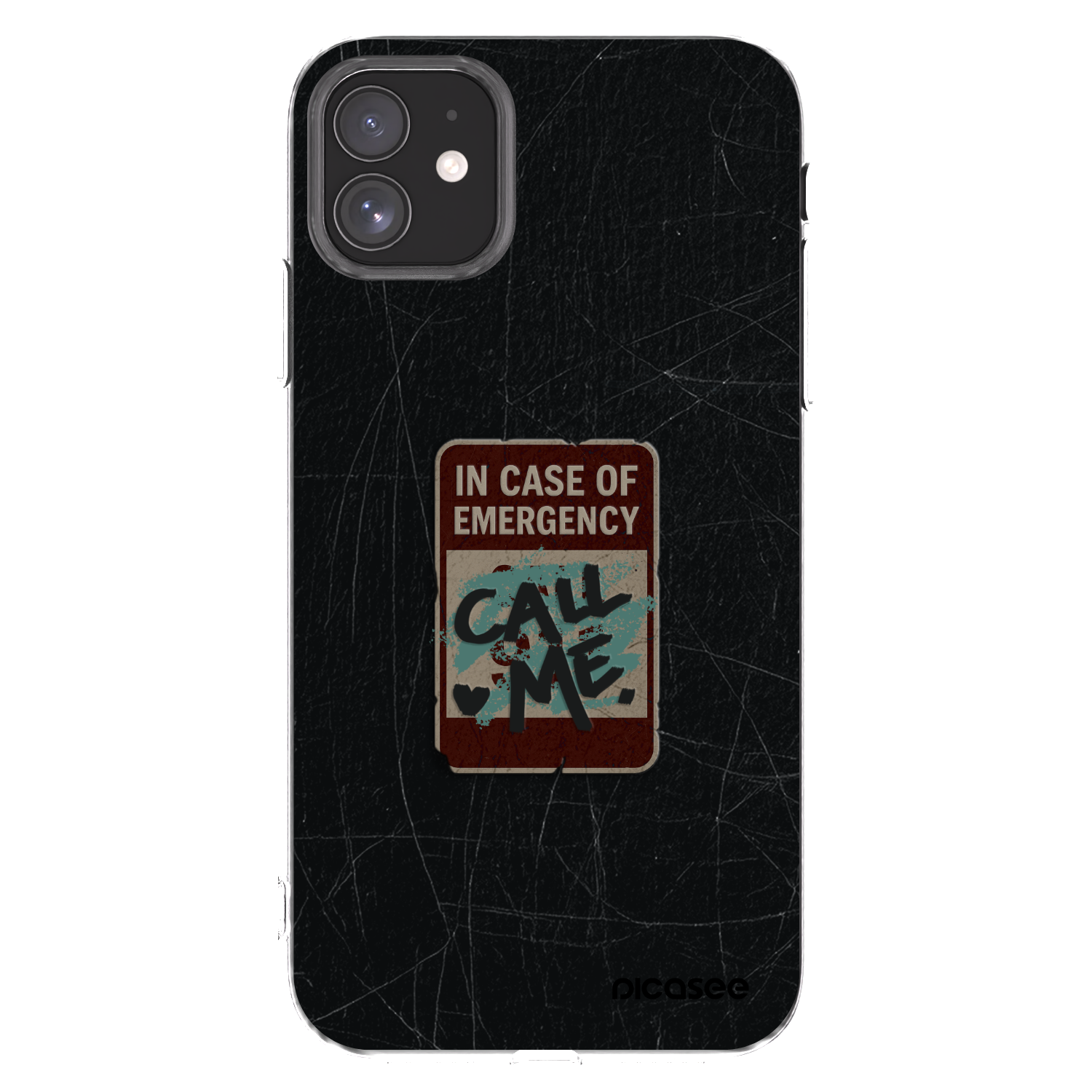 Picasee διαφανής θήκη σιλικόνης Apple iPhone 11 - EMERGENCY