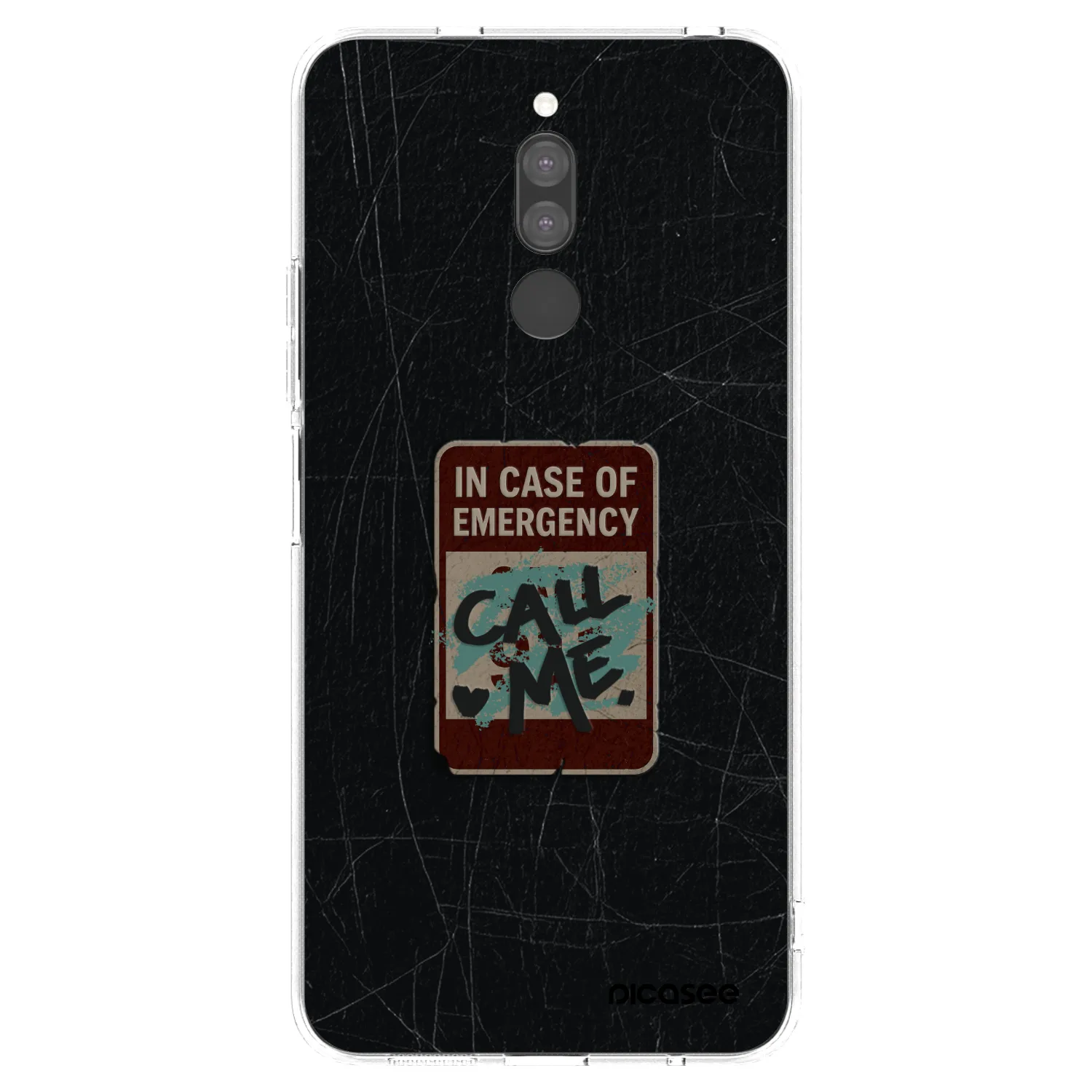 Picasee διαφανής θήκη σιλικόνης Xiaomi Redmi 8 - EMERGENCY