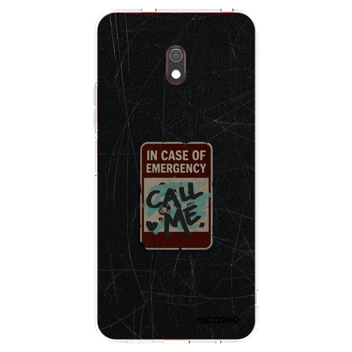 Picasee διαφανής θήκη σιλικόνης Xiaomi Redmi 8A - EMERGENCY