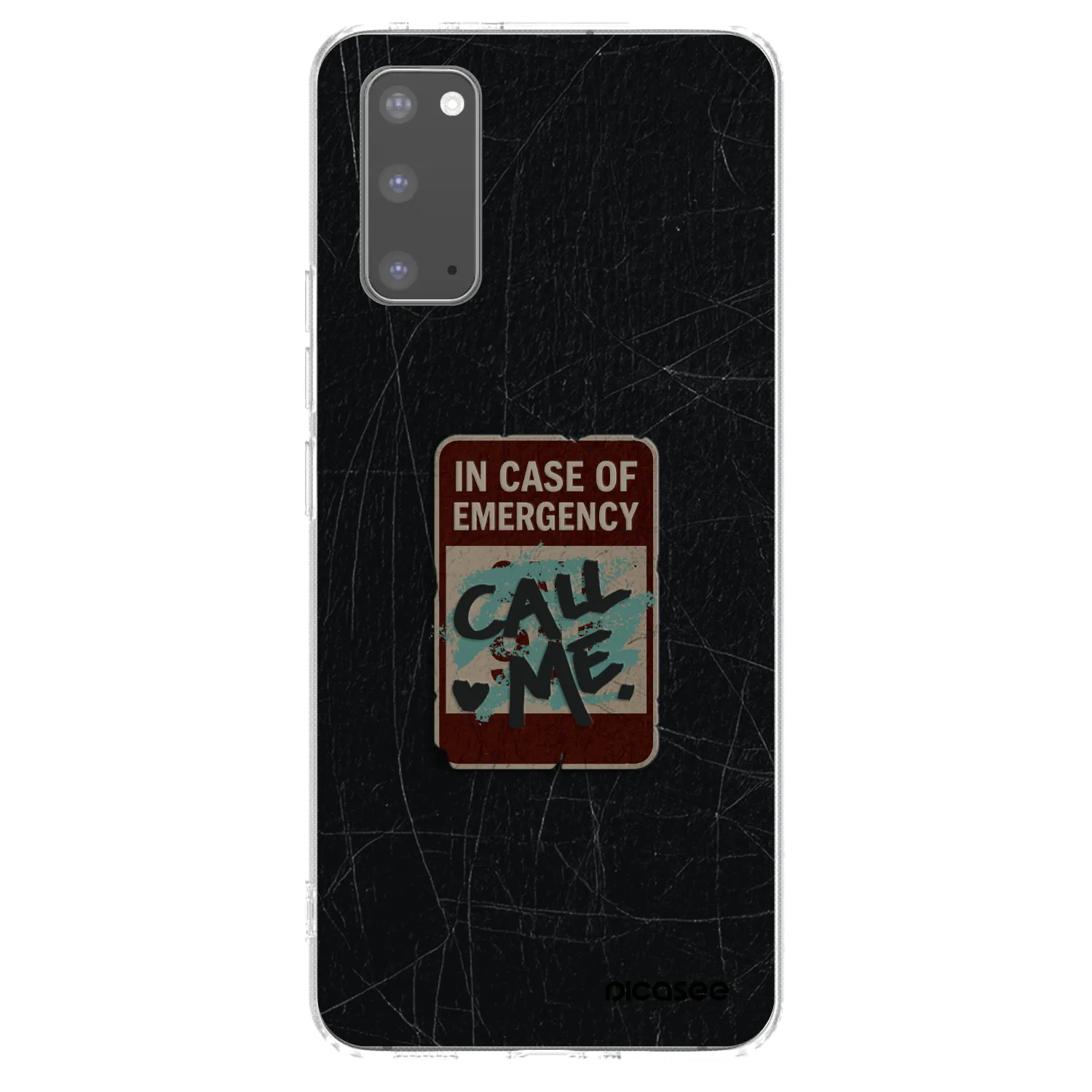 Picasee διαφανής θήκη σιλικόνης Samsung Galaxy S20 G980F - EMERGENCY