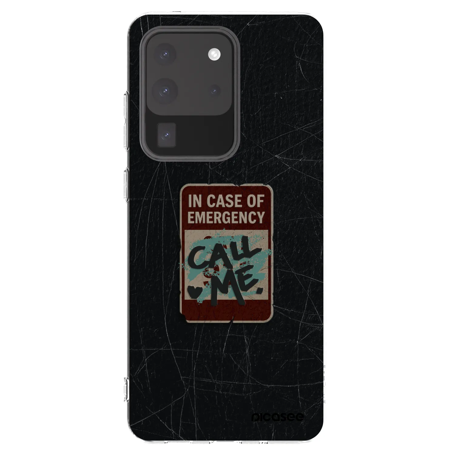 Picasee διαφανής θήκη σιλικόνης Samsung Galaxy S20 Ultra 5G G988F - EMERGENCY