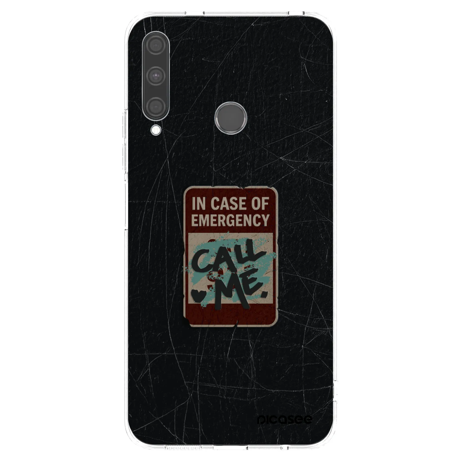 Picasee διαφανής θήκη σιλικόνης Huawei P40 Lite E - EMERGENCY