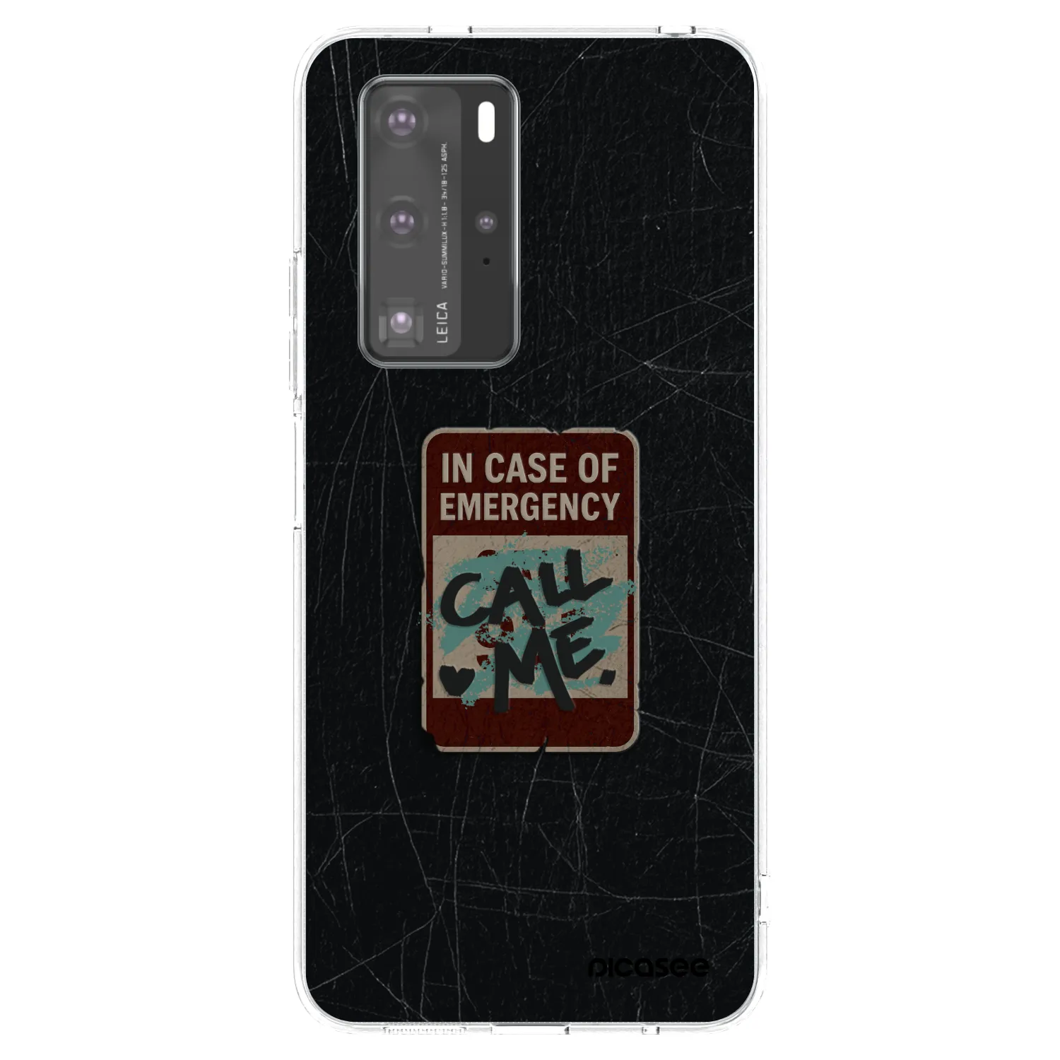 Picasee διαφανής θήκη σιλικόνης Huawei P40 Pro - EMERGENCY