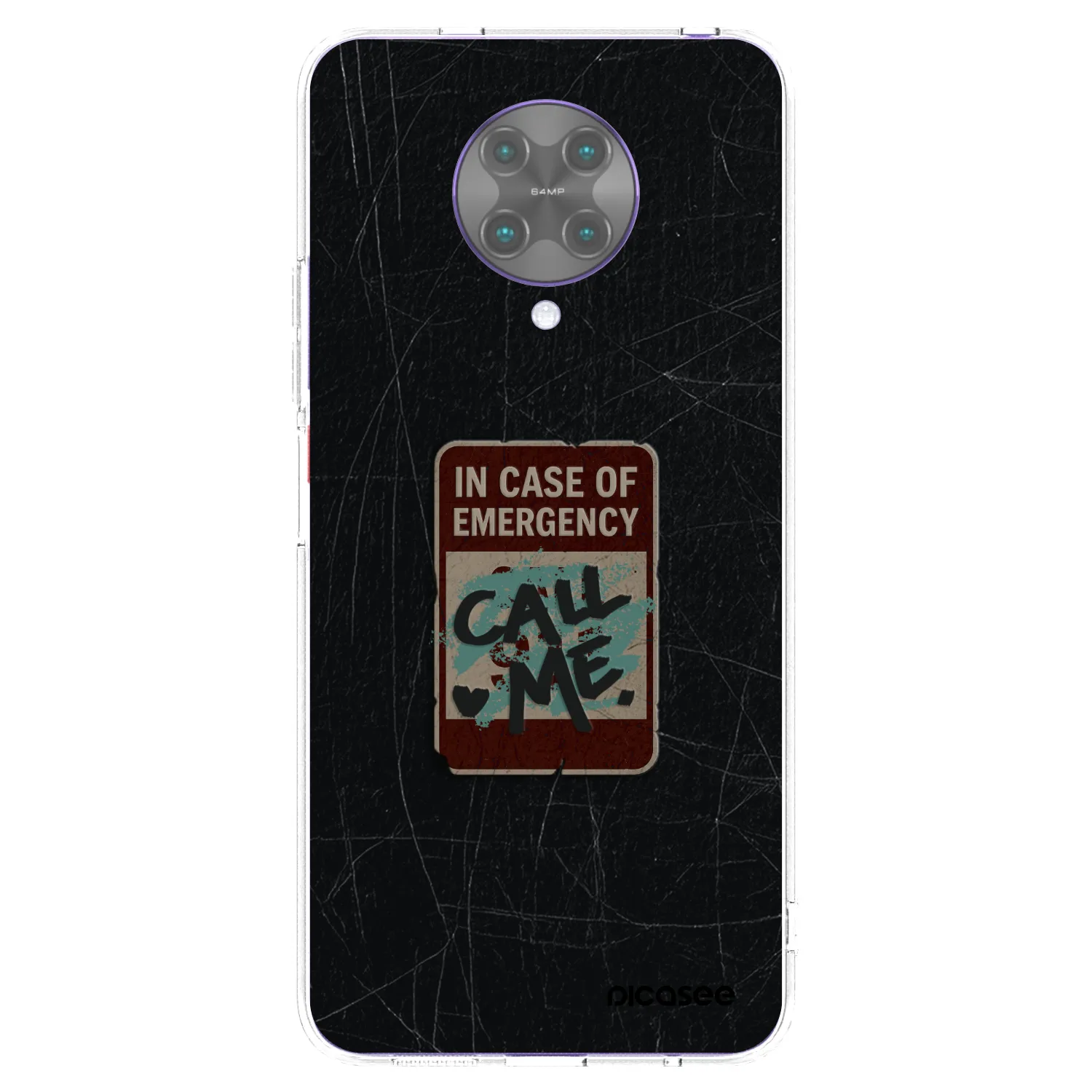 Picasee διαφανής θήκη σιλικόνης Xiaomi Poco F2 Pro - EMERGENCY