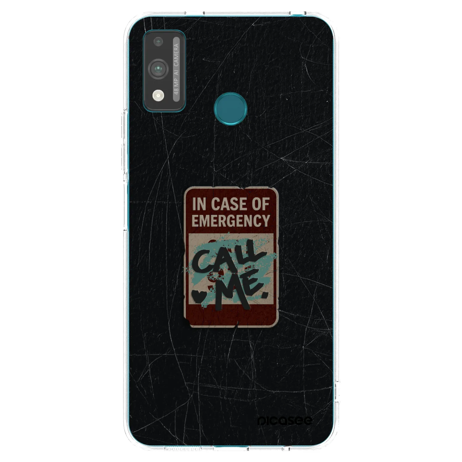 Picasee διαφανής θήκη σιλικόνης Honor 9X Lite - EMERGENCY