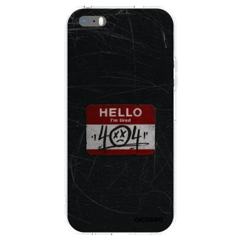 Picasee διαφανής θήκη σιλικόνης Apple iPhone 5/5S/SE - HELLO 404