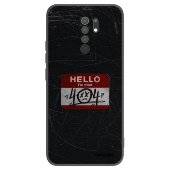 Picasee Μαύρη θήκη σιλικόνης για Xiaomi Redmi 9 - HELLO 404