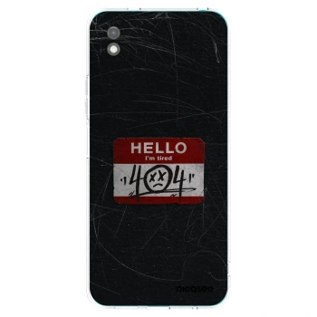 Picasee Μαύρη θήκη σιλικόνης για Xiaomi Redmi 9A - HELLO 404