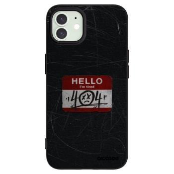 Picasee Μαύρη θήκη σιλικόνης για Apple iPhone 12 - HELLO 404