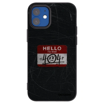 Picasee Μαύρη θήκη σιλικόνης για Apple iPhone 12 mini - HELLO 404