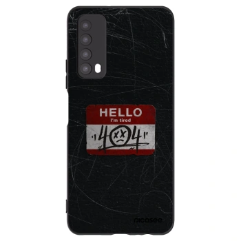 Picasee Μαύρη θήκη σιλικόνης για Huawei P Smart 2021 - HELLO 404
