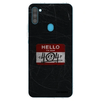 Picasee διαφανής θήκη σιλικόνης Samsung Galaxy M11 - HELLO 404