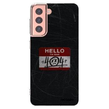 Picasee διαφανής θήκη σιλικόνης Samsung Galaxy S21 5G G991B - HELLO 404