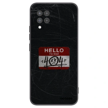 Picasee Μαύρη θήκη σιλικόνης για Samsung Galaxy A42 A426B - HELLO 404