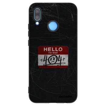 Picasee Μαύρη θήκη σιλικόνης για Huawei P20 Lite - HELLO 404