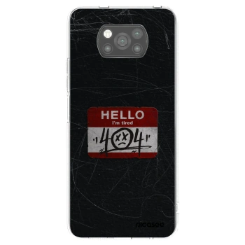 Picasee Μαύρη θήκη σιλικόνης για Xiaomi Poco X3 Pro - HELLO 404